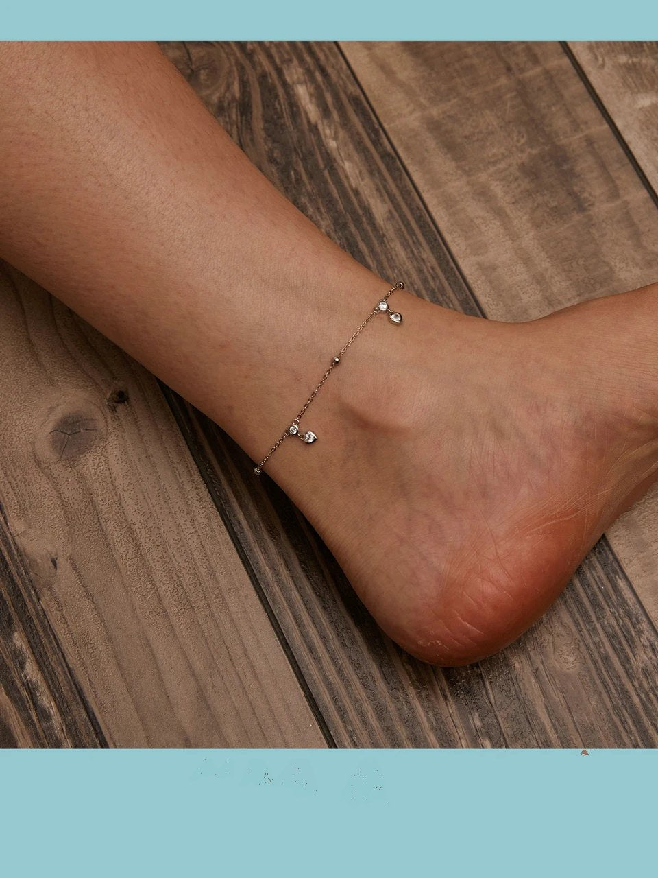 Pure 925 sterling silver snake chain anklet, adjustable.