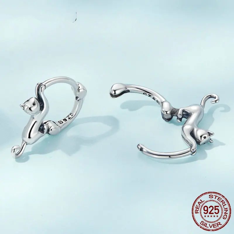 Genuine 925 sterling silver stud earrings.