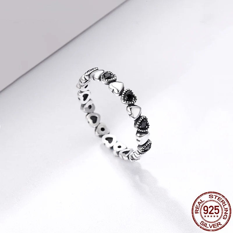 Genuine 925 Sterling Silver Elegant Rings