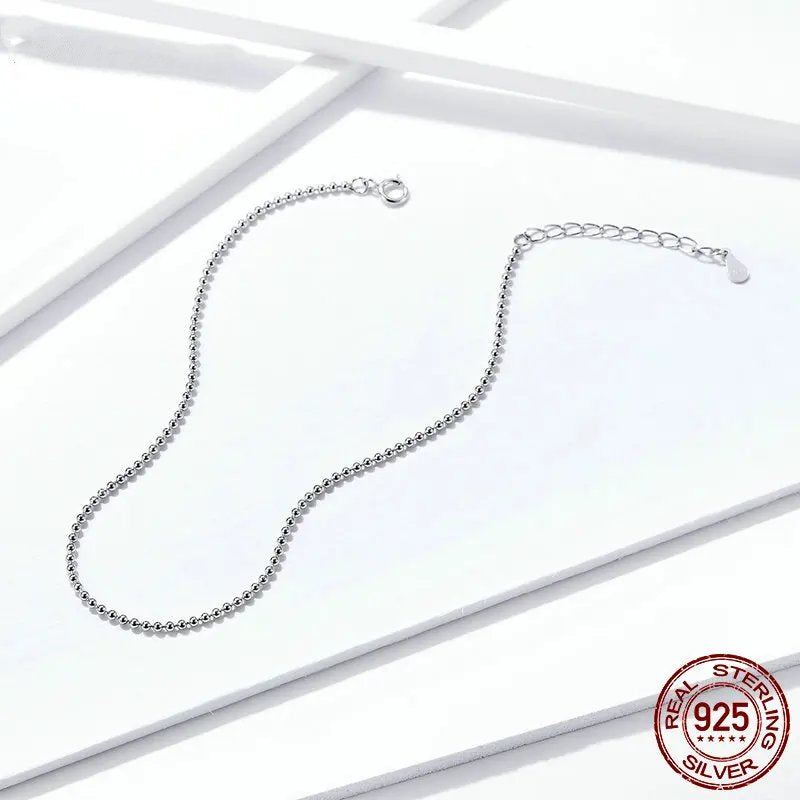 Excellent Pure 925 Sterling Silver Anklet. SCT002.