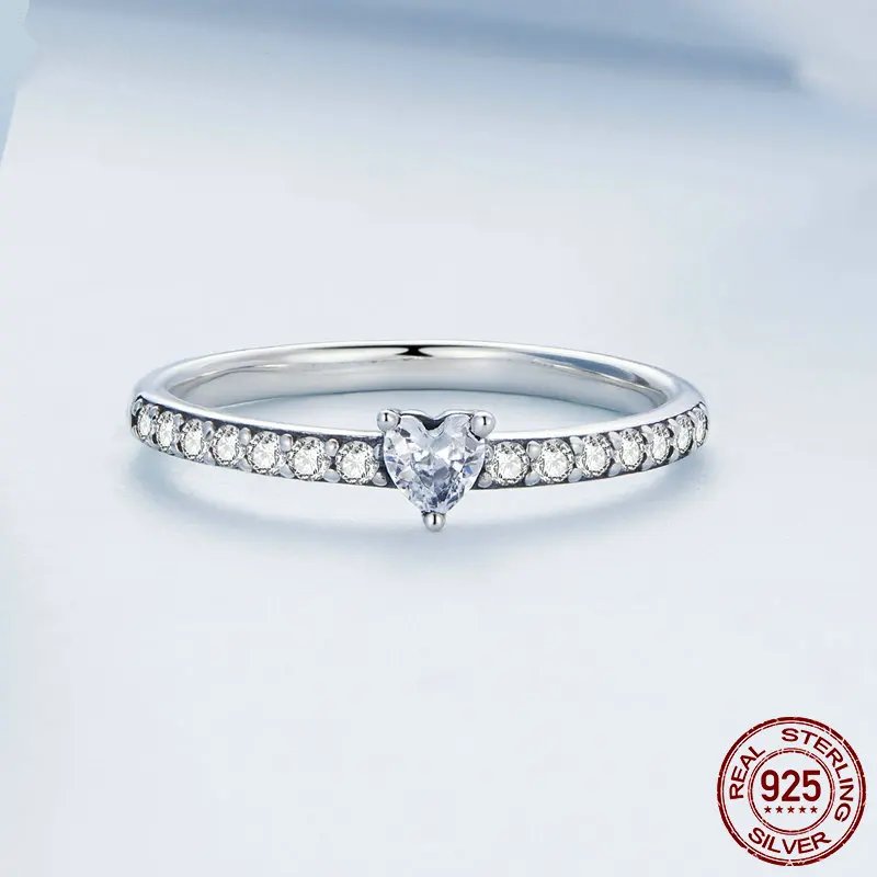 Luxury Genuine 925 Sterling Silver Ring.