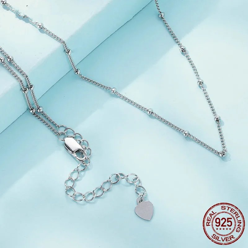 luxurious classic necklaces, 100% pure 925 Sterling Silver