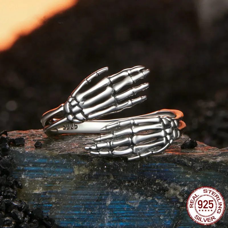 Genuine 925 Sterling Silver Vintage Open Rings.