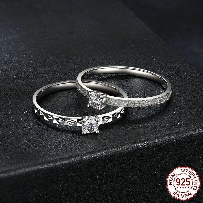 Genuine 925 Sterling Silver Love Ring.