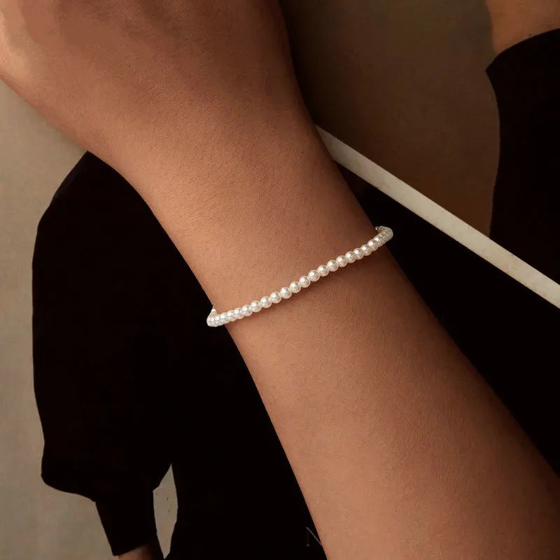 Australian South Sea Pearl Bracelet in Pure 925 Sterling Silver.