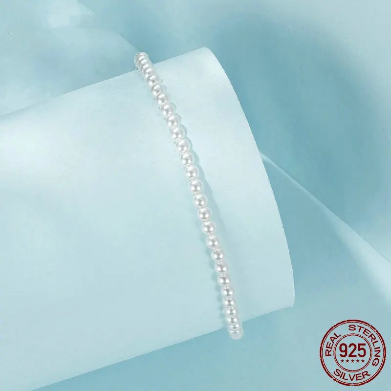 Australian South Sea Pearl Bracelet in Pure 925 Sterling Silver.