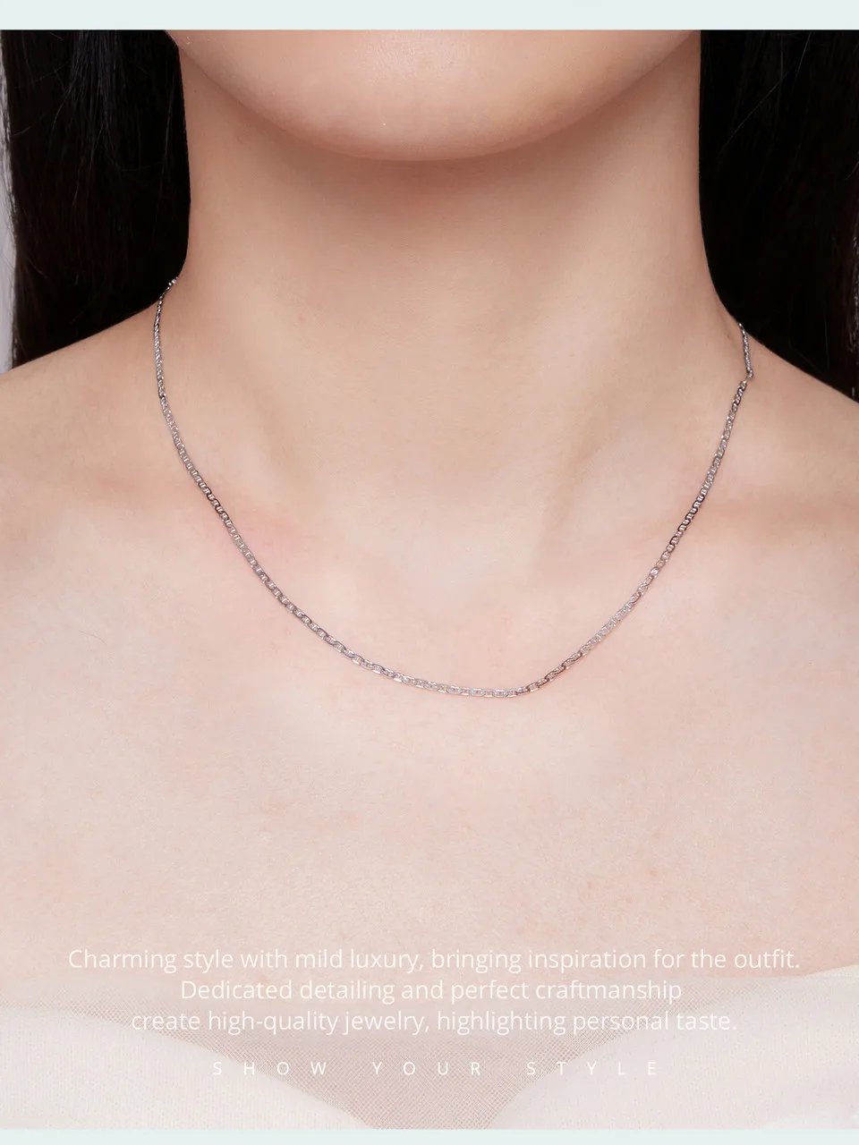 luxurious classic necklaces, 100% pure 925 Sterling Silver