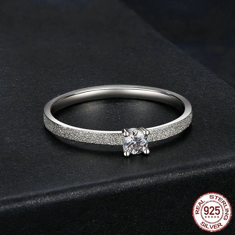 Genuine 925 Sterling Silver Love Ring.