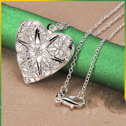 925 sterling silver heart necklace.