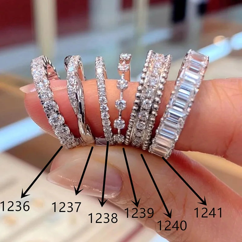 Set of six high quality rings