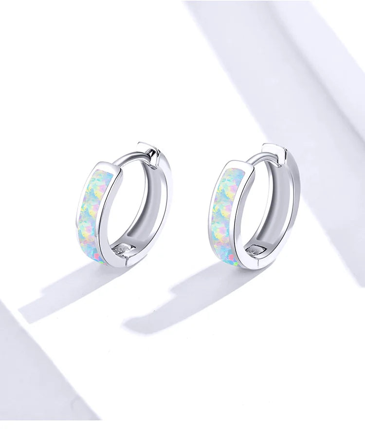 High quality round hoop earrings 100% 925 sterling silver.