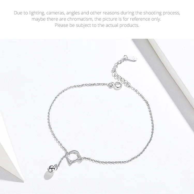 Excellent Pure 925 Sterling Silver Anklet. SCT002.