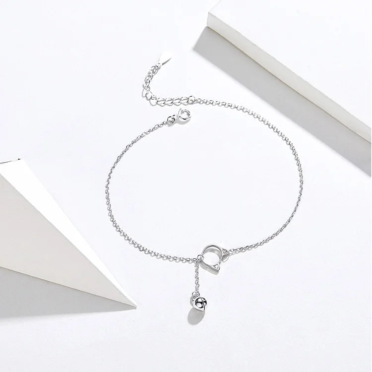 Excellent Pure 925 Sterling Silver Anklet. SCT002.