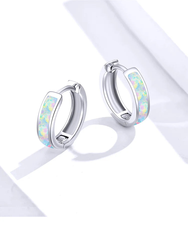 High quality round hoop earrings 100% 925 sterling silver.