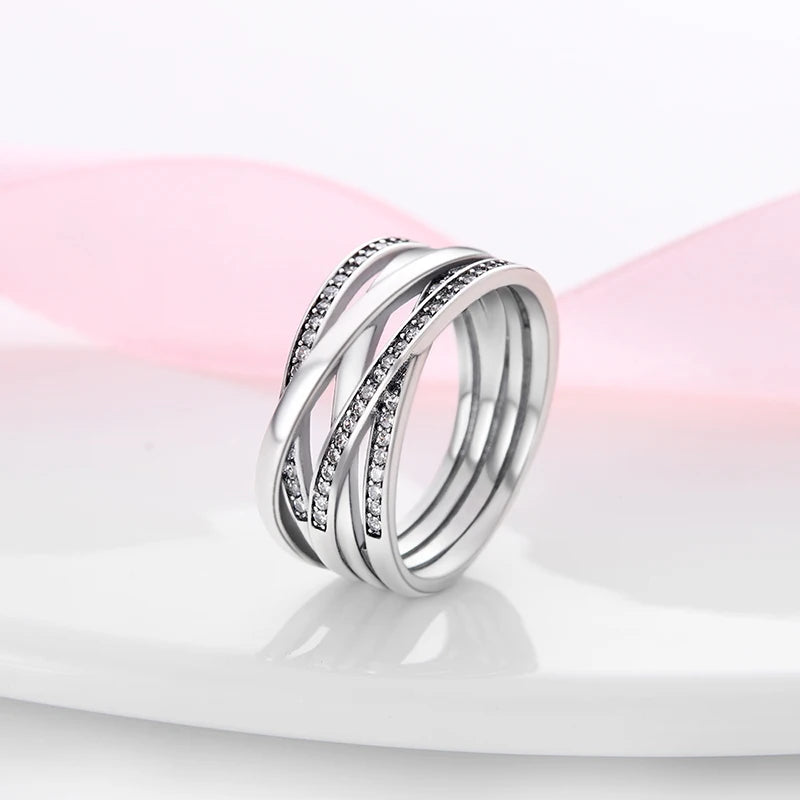 New advanced ring in genuine 925 sterling silver.