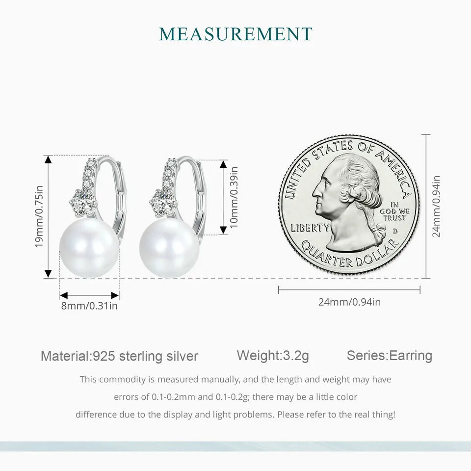 High Quality 925 Sterling Silver Elegant Earrings.