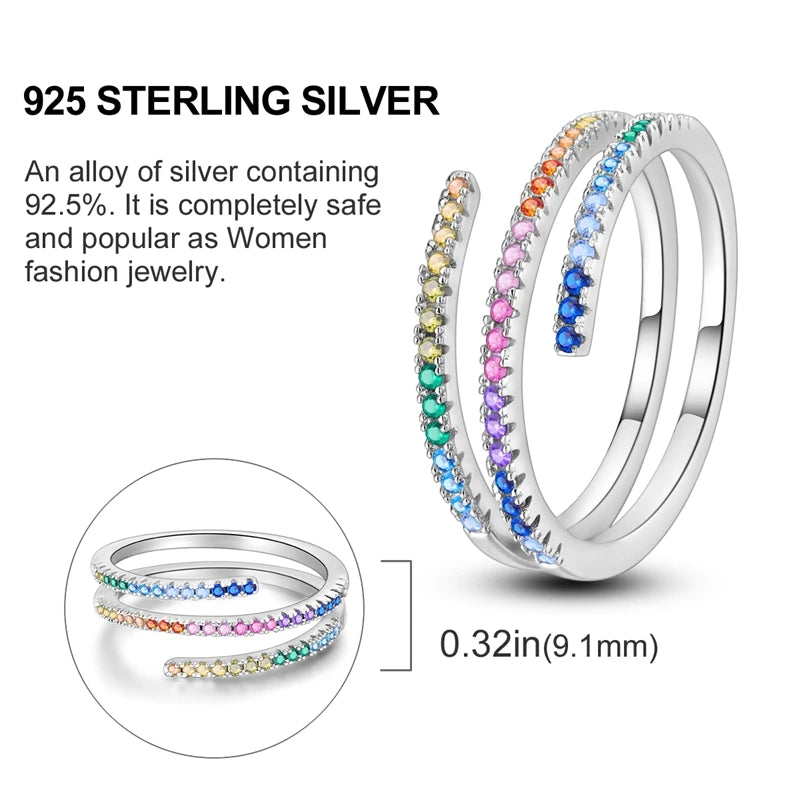 New advanced ring in genuine 925 sterling silver.