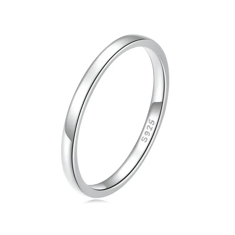 Genuine 925 Sterling Silver Elegant Rings