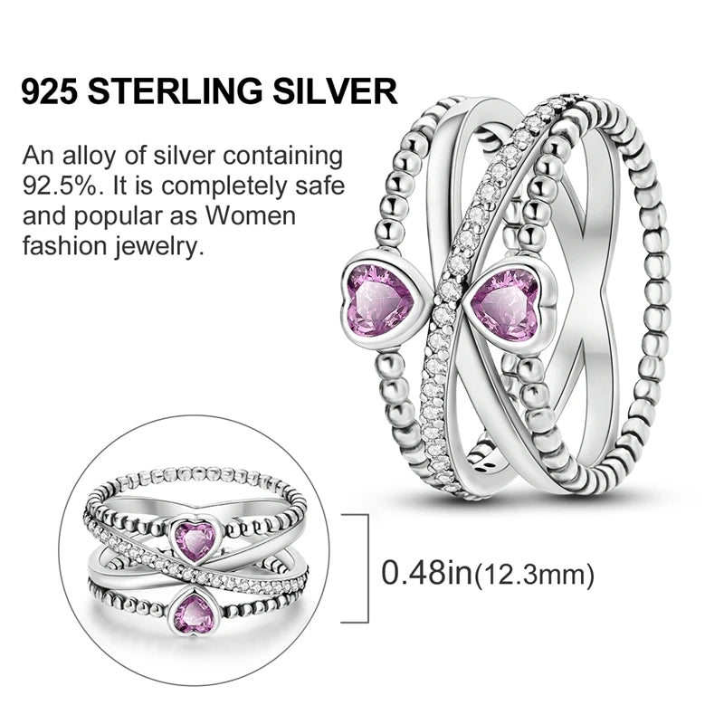 New advanced ring in genuine 925 sterling silver.