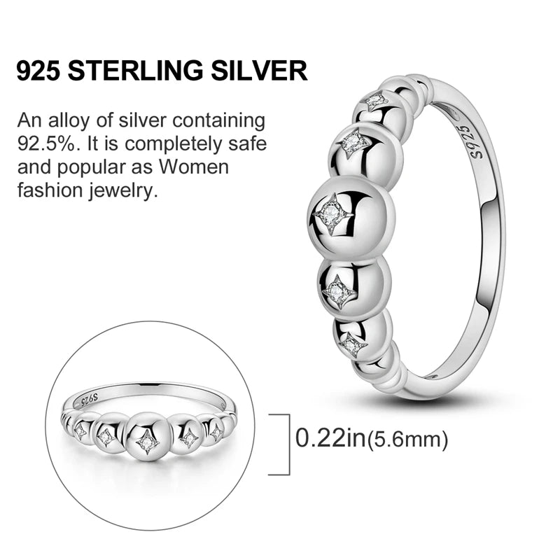 New advanced ring in genuine 925 sterling silver.