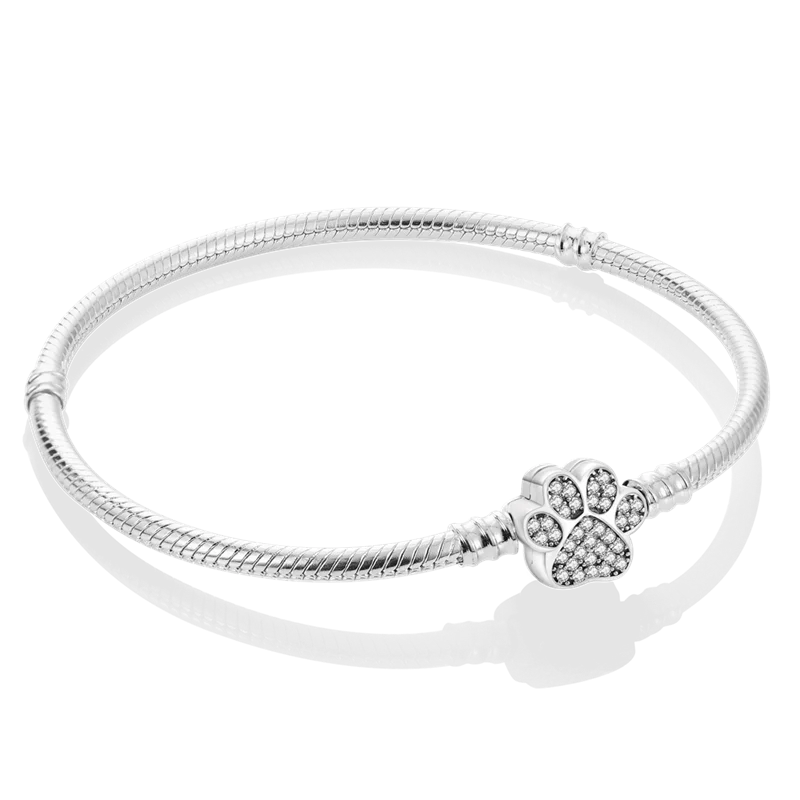 Charms Pure 925 Sterling Silver Bracelets. High Quality.