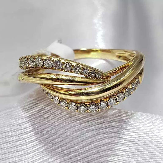 Rings with cubic zirconia, high quality jewelry.