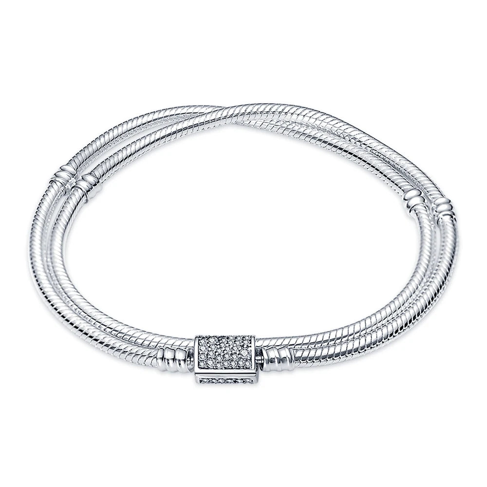 Pure 925 Sterling Silver Princess Bracelets. High Quality.