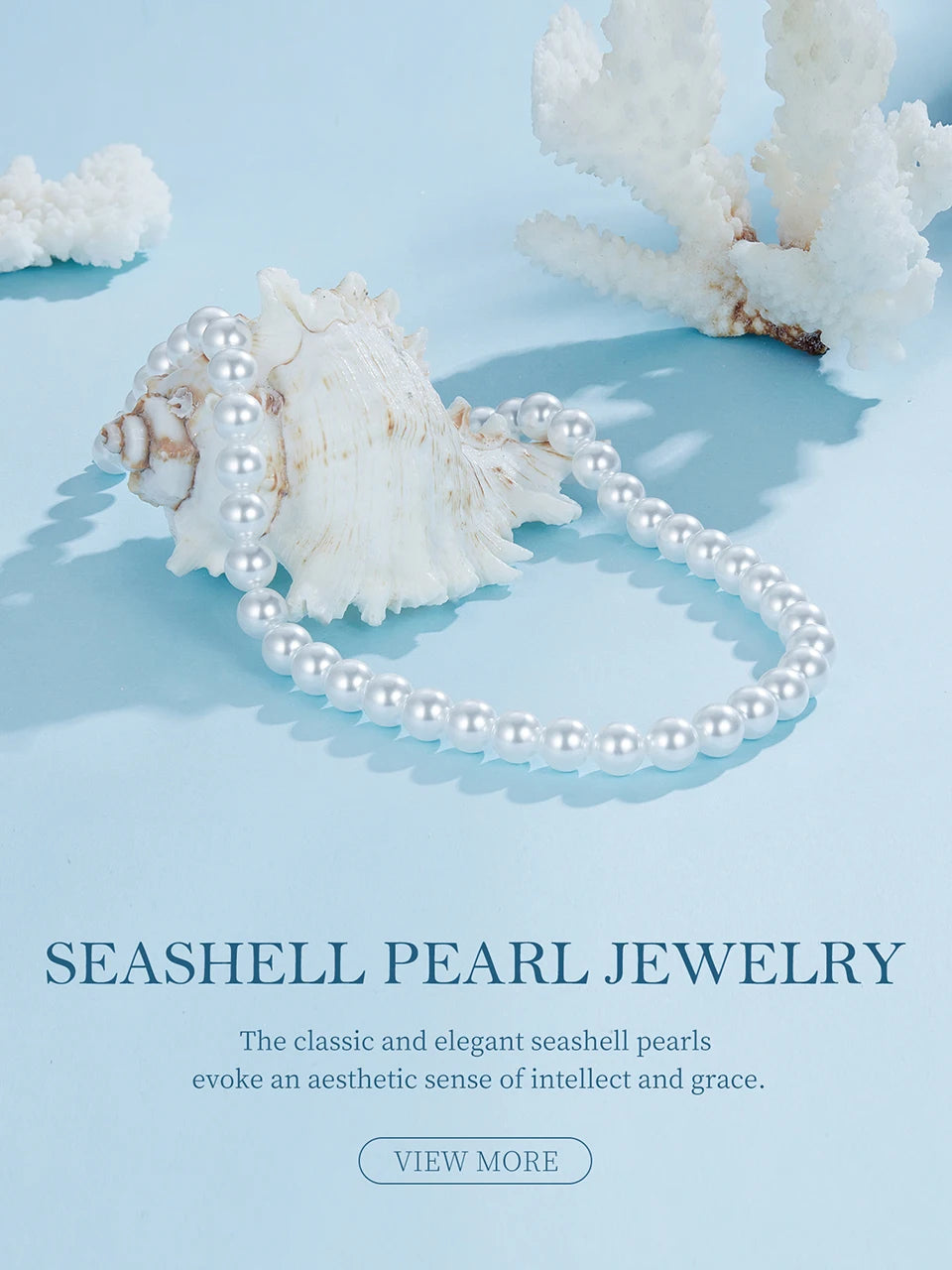 Shell Pearl Necklace and Bracelet. Luxurious Pure 925 Sterling Silver.