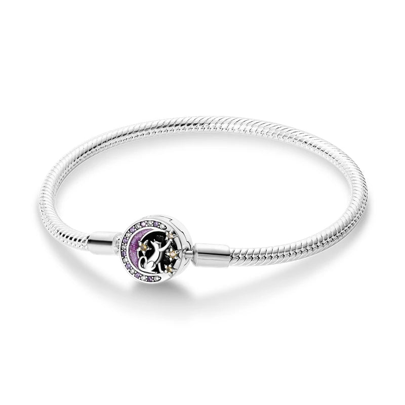 Charms Pure 925 Sterling Silver Bracelets. High Quality.