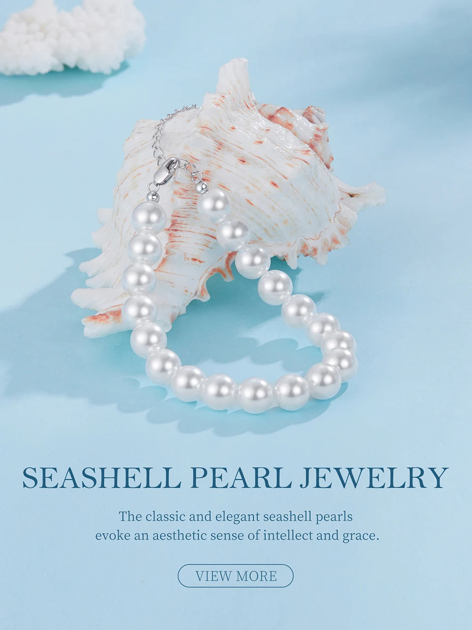 Shell Pearl Necklace and Bracelet. Luxurious Pure 925 Sterling Silver.