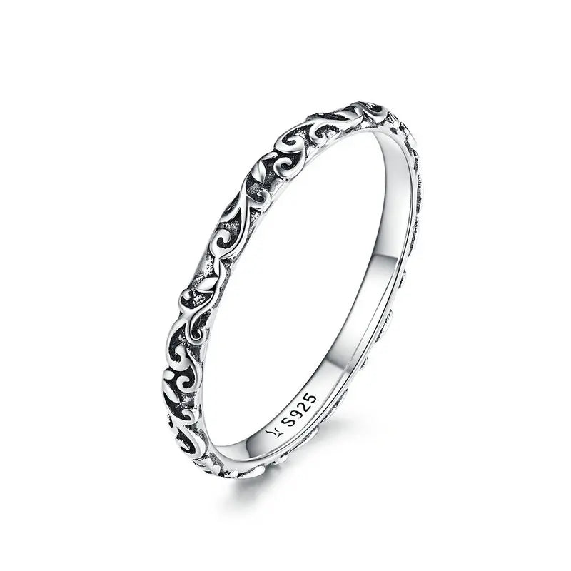 Genuine 925 Sterling Silver Elegant Rings