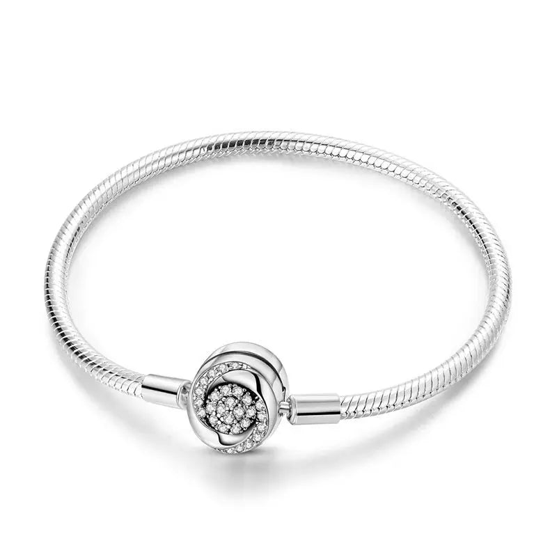 Pure 925 Sterling Silver Princess Bracelets. High Quality.