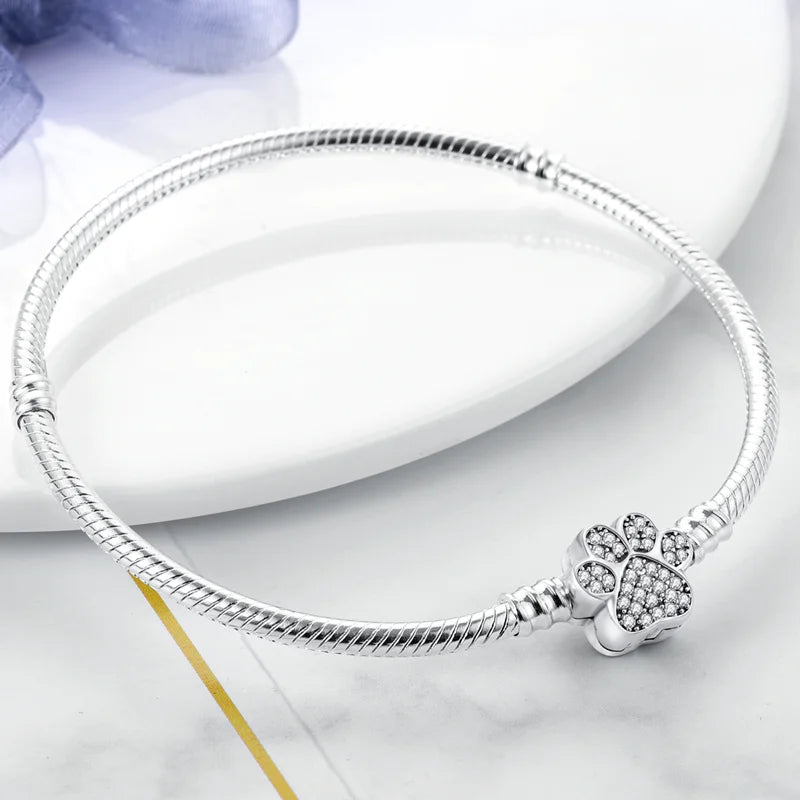 Charms Pure 925 Sterling Silver Bracelets. High Quality.