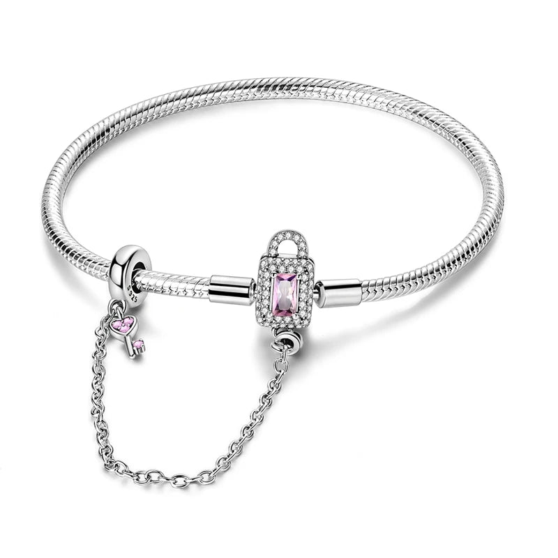 Pure 925 Sterling Silver Princess Bracelets. High Quality.