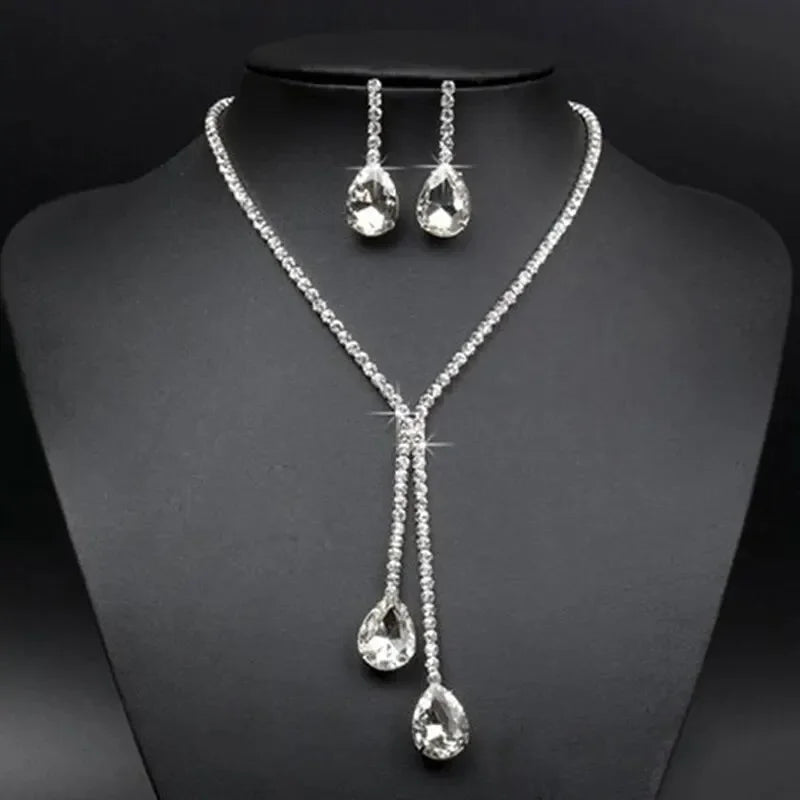 Sparkling Necklace & Earrings.