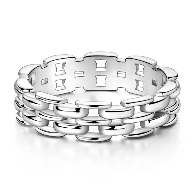 New advanced ring in genuine 925 sterling silver.