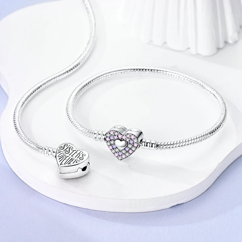 Charms Pure 925 Sterling Silver Bracelets. High Quality.