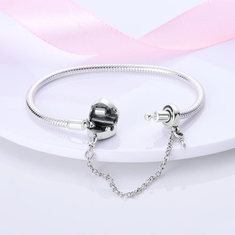 Charms Pure 925 Sterling Silver Bracelets. High Quality.