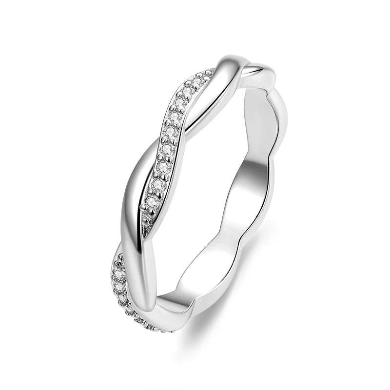 Genuine 925 Sterling Silver Elegant Rings