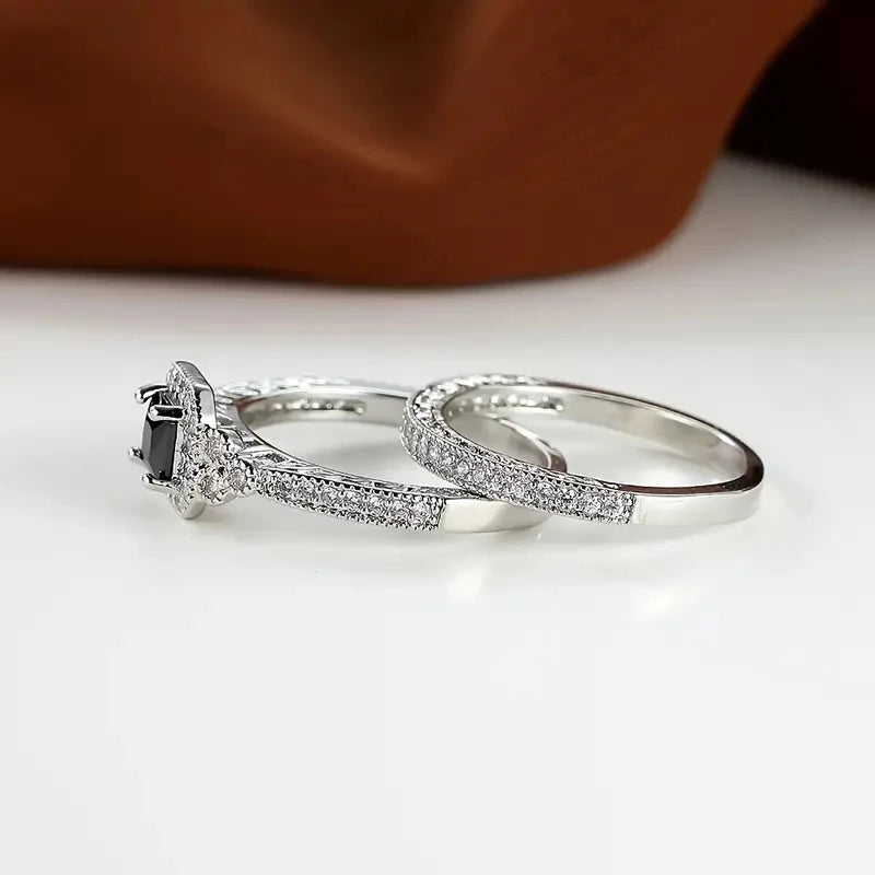 Luxury elegant princess rings.