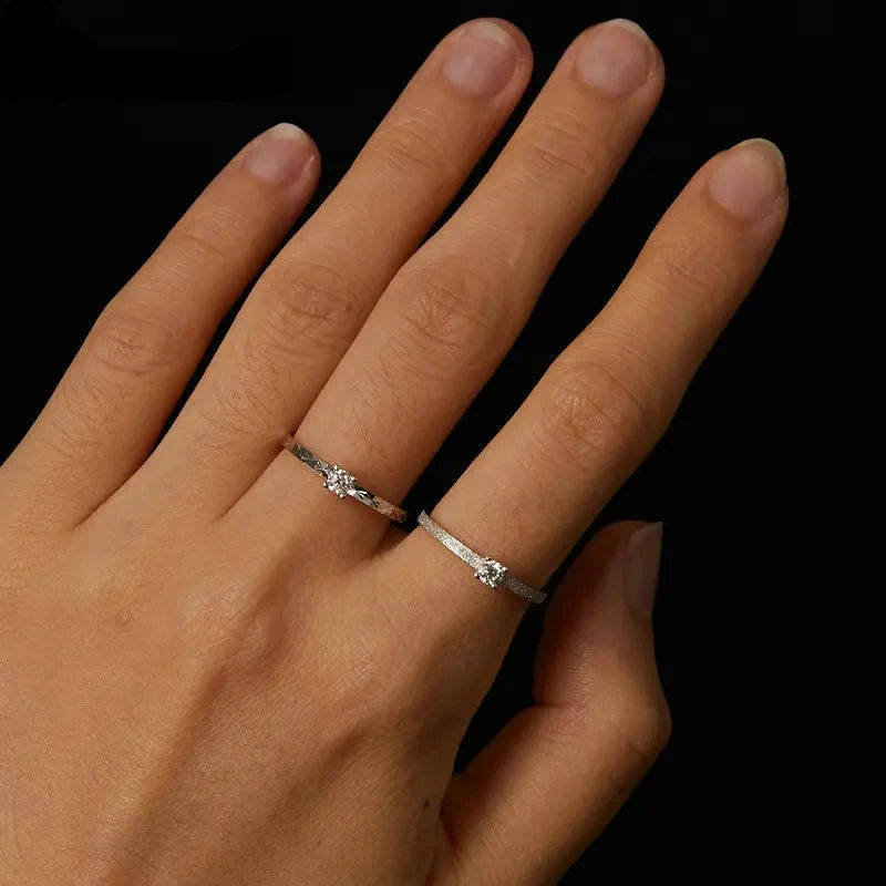 Genuine 925 Sterling Silver Love Ring.