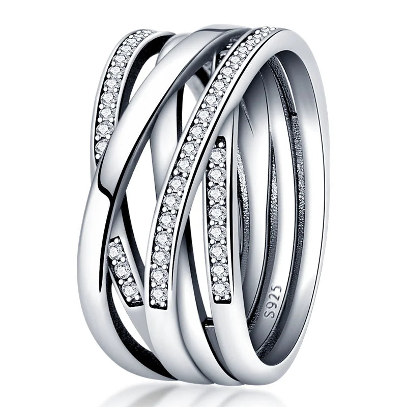 New advanced ring in genuine 925 sterling silver.