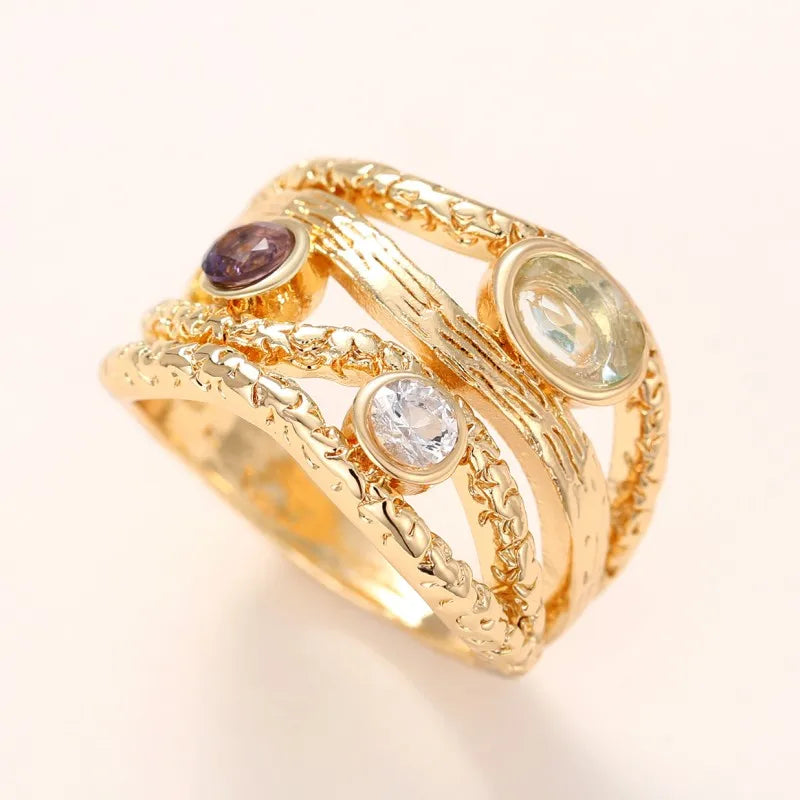 Excellent quality rings with colored stone.