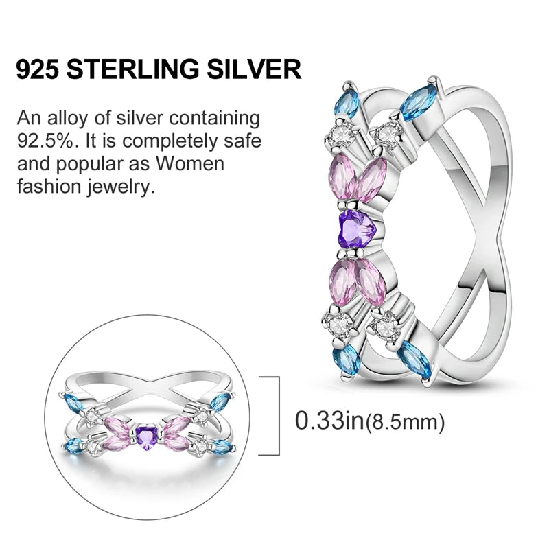 New advanced ring in genuine 925 sterling silver.