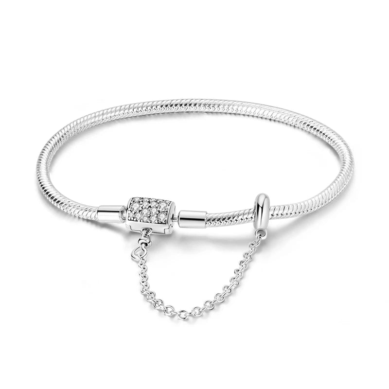 Pure 925 Sterling Silver Princess Bracelets. High Quality.