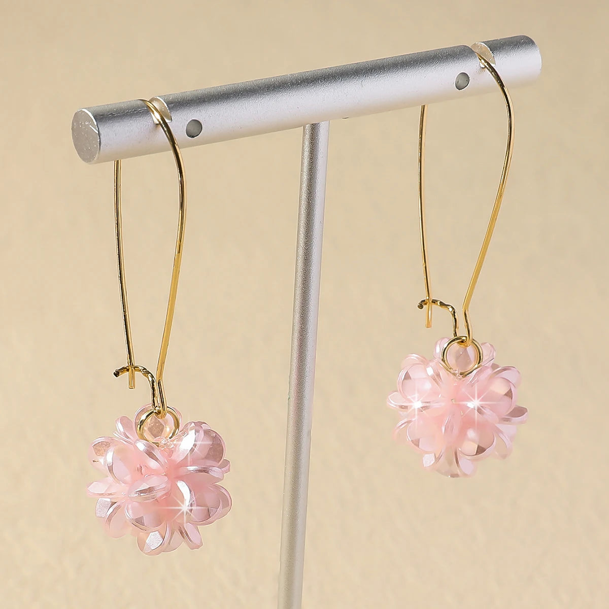 Pearl Petal Ball Earrings, Luxury Jewelry