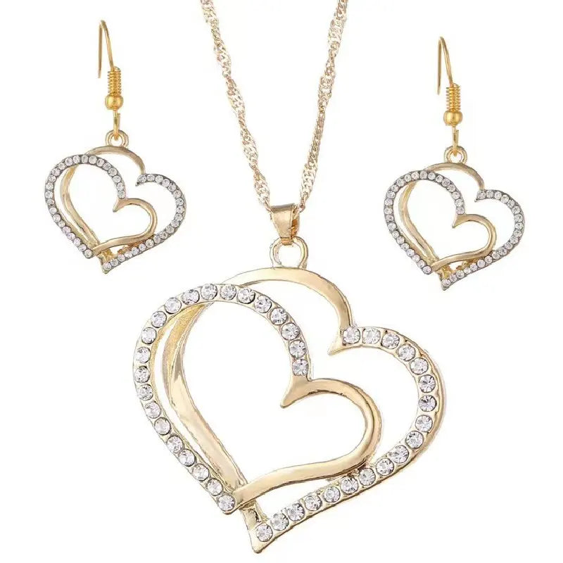 Fashionable love wrapped jewelry set.