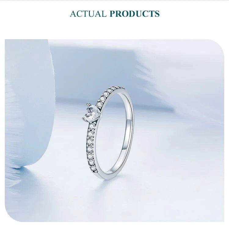 Luxury Genuine 925 Sterling Silver Ring.