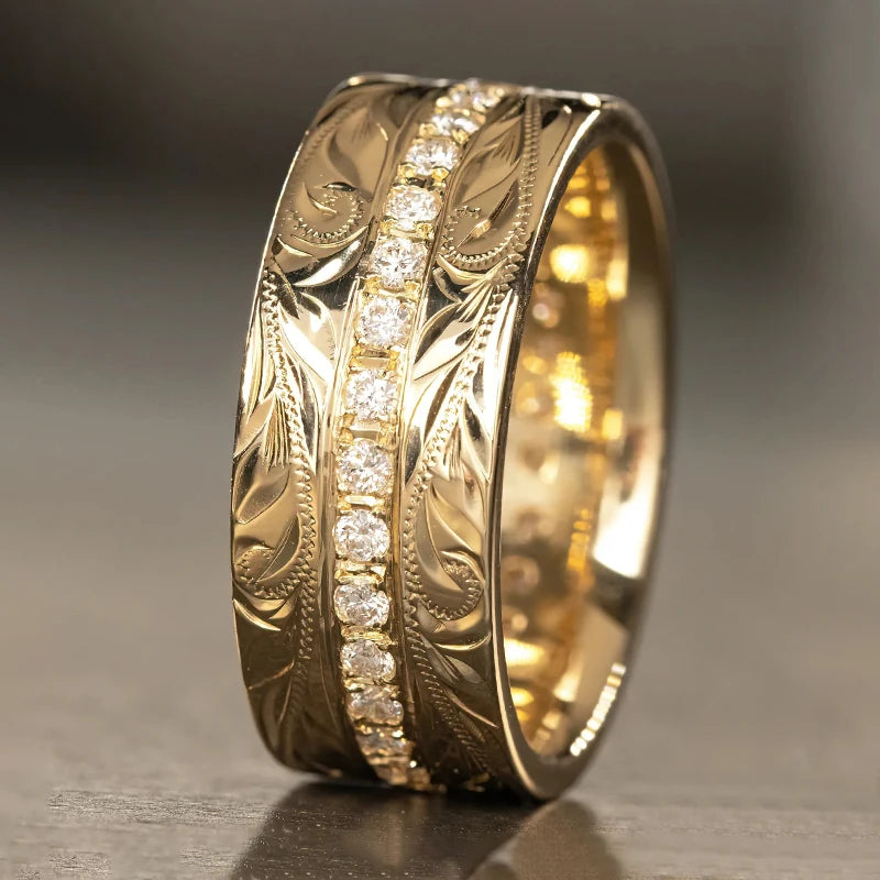 The beauty of the sculpted ring