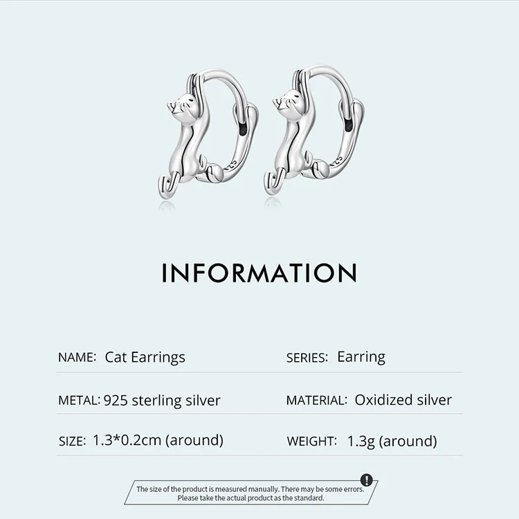 Genuine 925 sterling silver stud earrings.